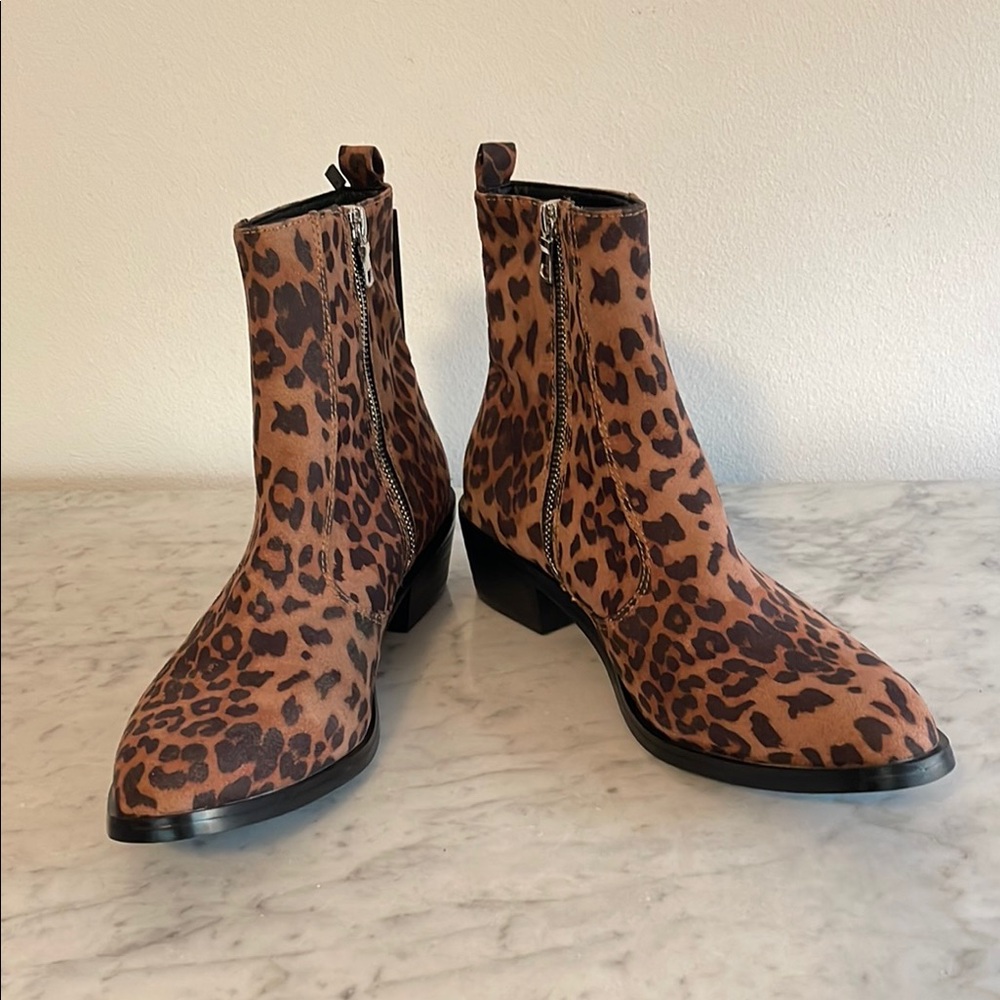 Straight To Hell Vegan Richards Leopard Boot NWT Men’s Sz 9 - Picture 5 of 12